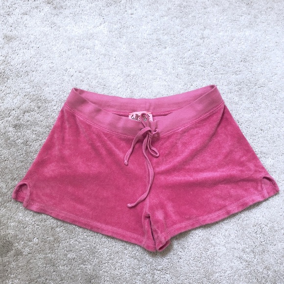 juicy couture velour shorts set